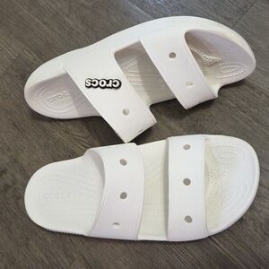 CROCS Classic White Slide Sandals